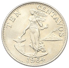 10 сентаво 1964 года Филиппины — Фото №1