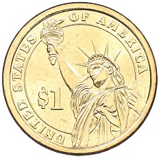 1 доллар 2012 года (D) США «24-й президент США Гровер Кливленд» — Фото №2