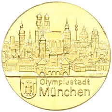 Жетон 1972 года Западная Германия (ФРГ) «Олимпиада в Мюнхене» — Фото №1