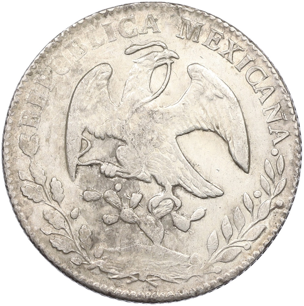 8 реалов 1860 года Испанская Мексика — Фото №2