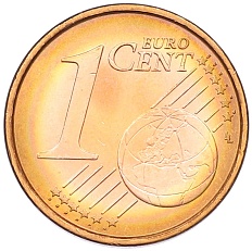 1 евроцент 2002 года Италия — Фото №2