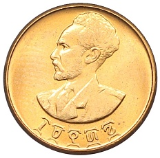 1 цент 1944 года (EE 1936) Эфиопия — Фото №2
