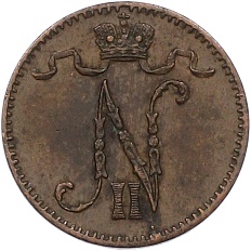1 пенни 1900 года Русская Финляндия — Фото №2
