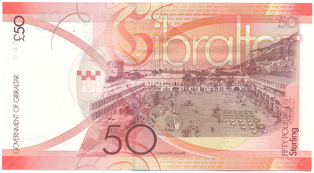 50 фунтов стерлингов 2019 года Гибралтар — Фото №2