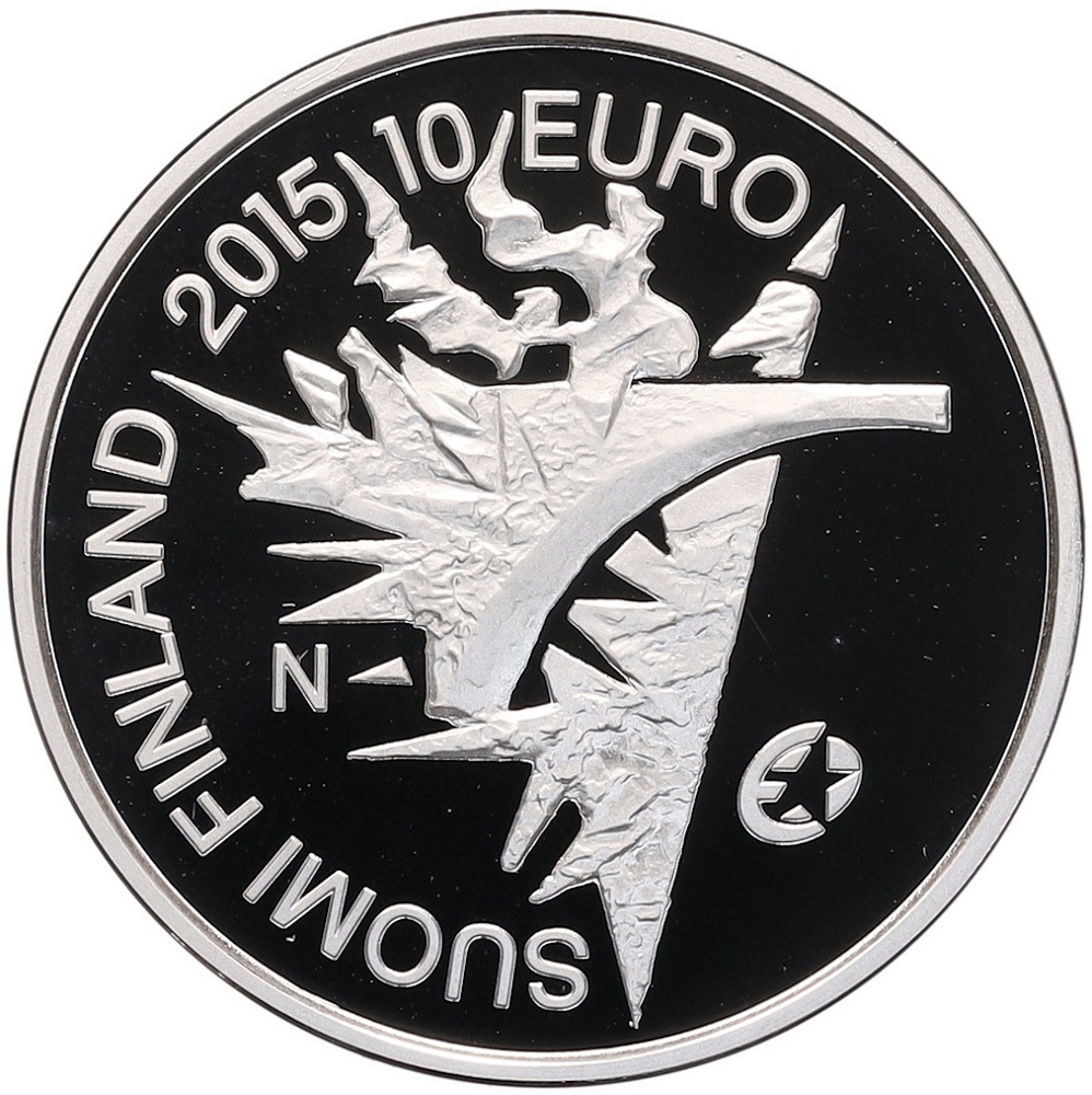 10 евро 2015 года Финляндия «70 лет миру в Европе» — Фото №2