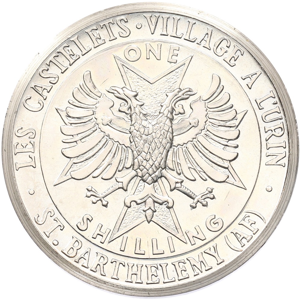 1 шиллинг 1970 года Сен-Бартелеми (Unusual) — Фото №2