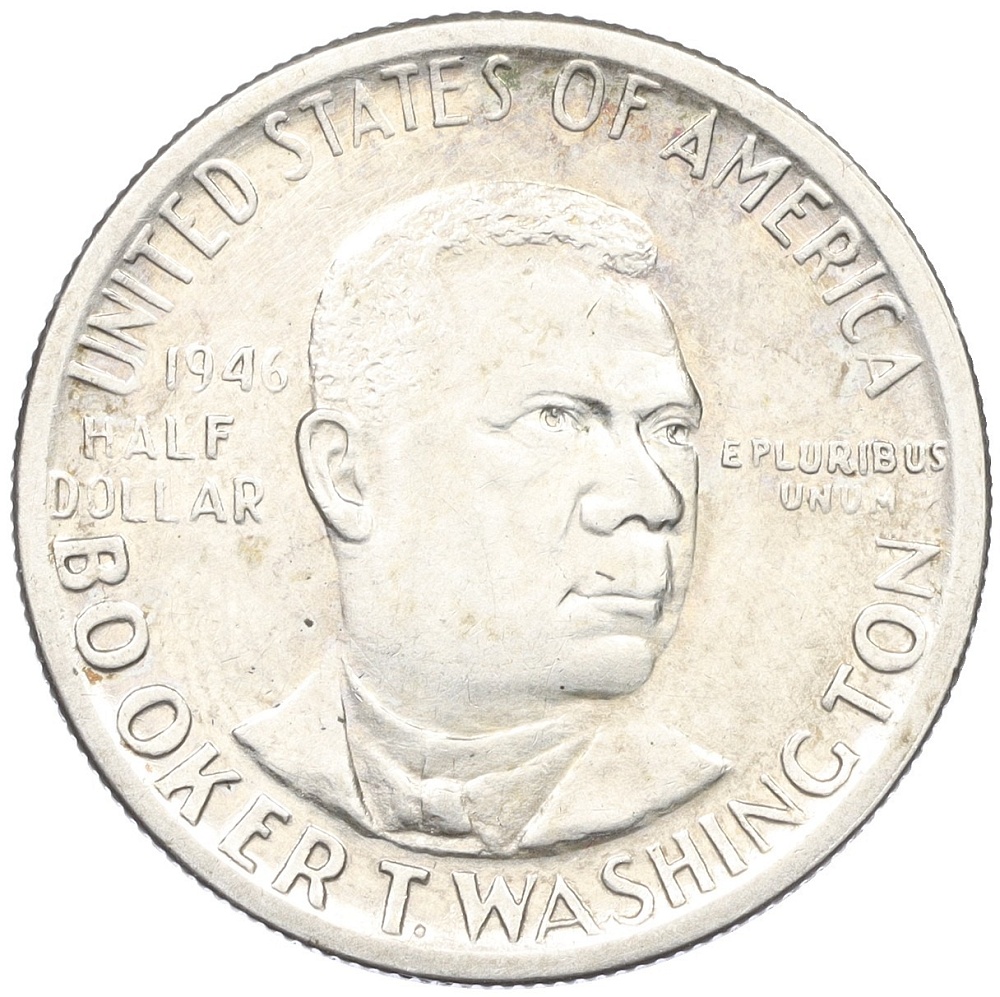 1/2 доллара (50 центов) 1946 года США «Букер Талиафер Вашингтон» — Фото №1