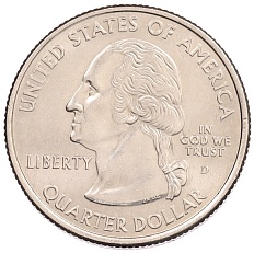 1/4 доллара (25 центов) 2000 года D США «Штаты и территории — Вирджиния» — Фото №2