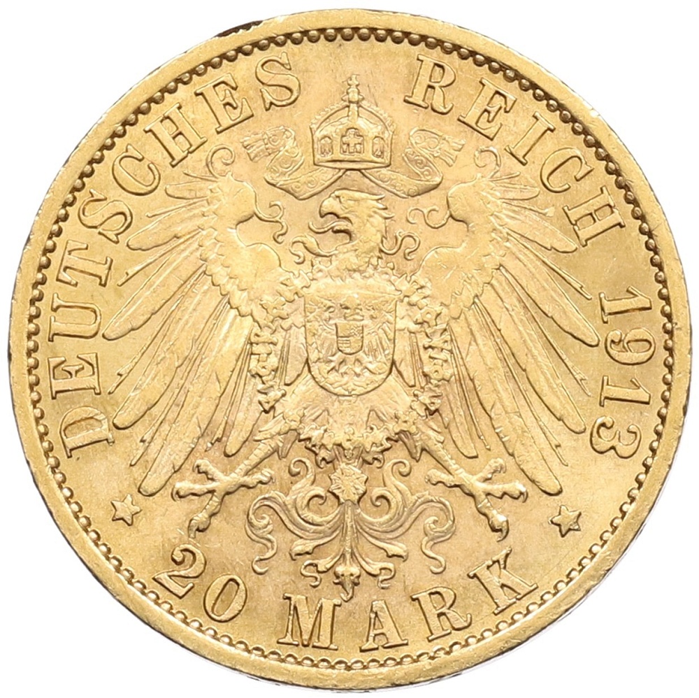 20 марок 1913 года Германия (Пруссия) — Фото №2