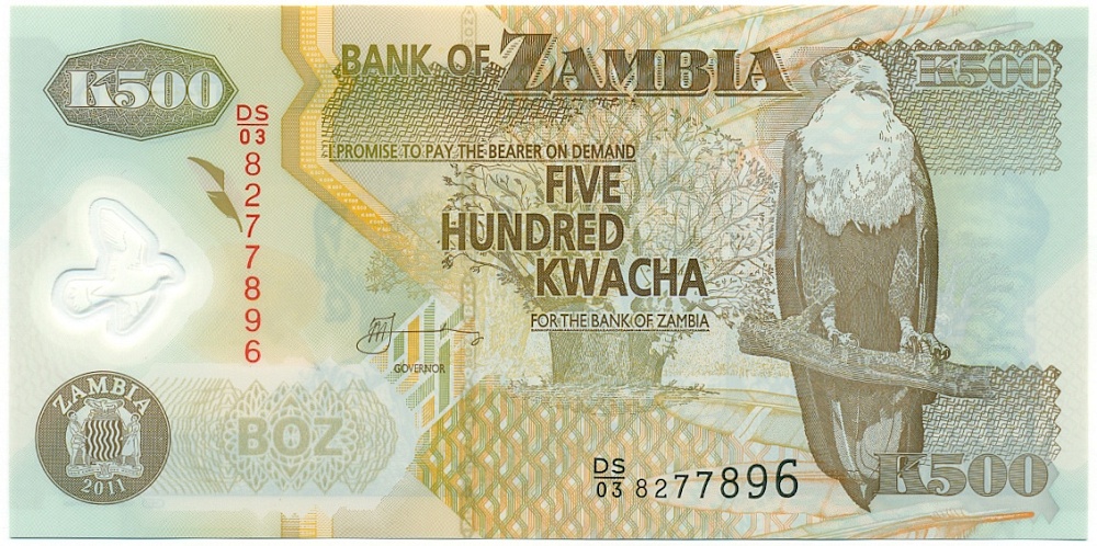 500 квача 2011 года Замбия — Фото №1