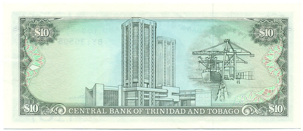 10 долларов 1985 года Тринидад и Тобаго — Фото №2
