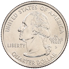 1/4 доллара (25 центов) 2001 года D США «Штаты и территории — Вермонт» — Фото №2