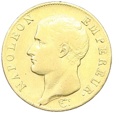 40 франков 1805 года (AN 14) А Франция (Наполеон Бонапарт) — Фото №2