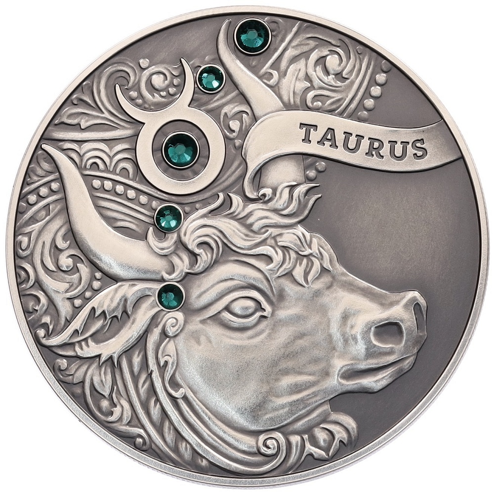 20 рублей 2014 года Белоруссия «Знаки зодиака — Телец» — Фото №1