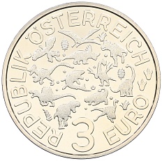 3 евро 2021 года Австрия «Супер динозавры — Теризинозавр» — Фото №2