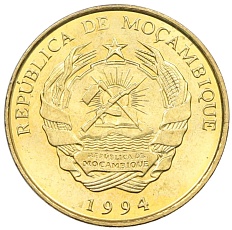 10 метикалов 1994 года Мозамбик — Фото №2