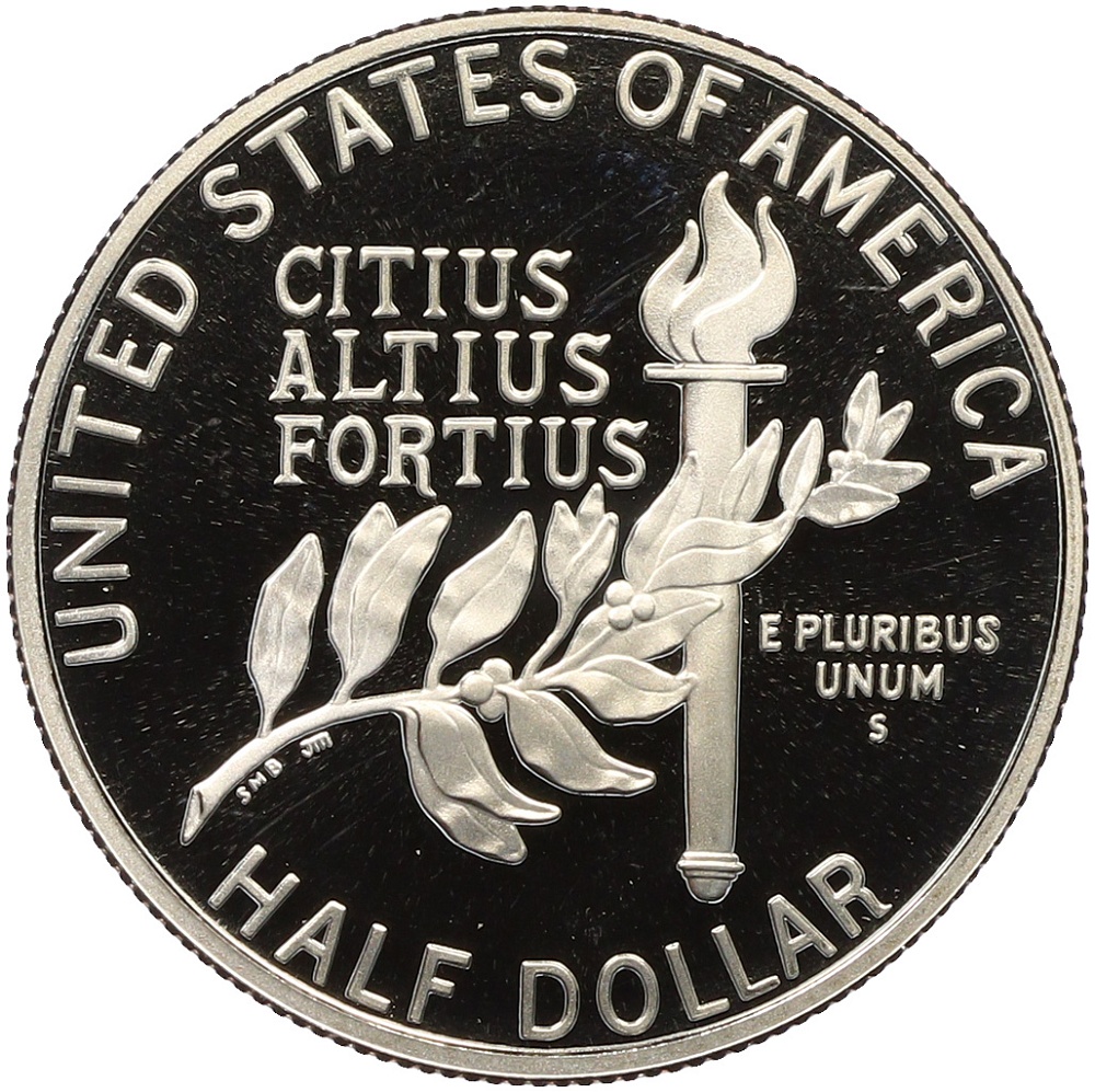 1/2 доллара (50 центов) 1992 года S США «XXV летние Олимпийские Игры 1992 в Барселоне» — Фото №2