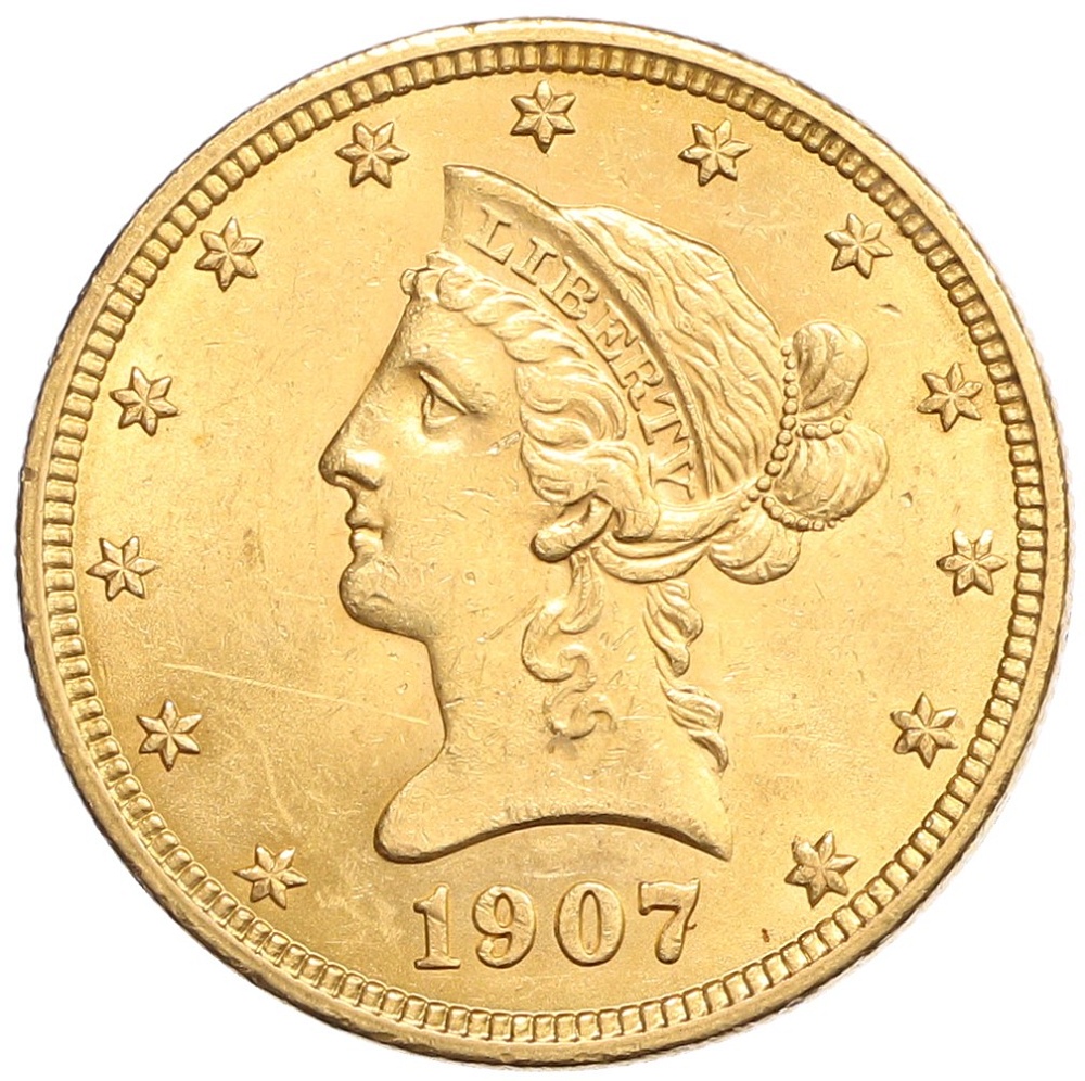 10 долларов 1907 года США — Фото №1