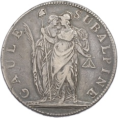 5 франков 1801 года (LAN 10) Пьемонт (Субальпийская республика) — Фото №1