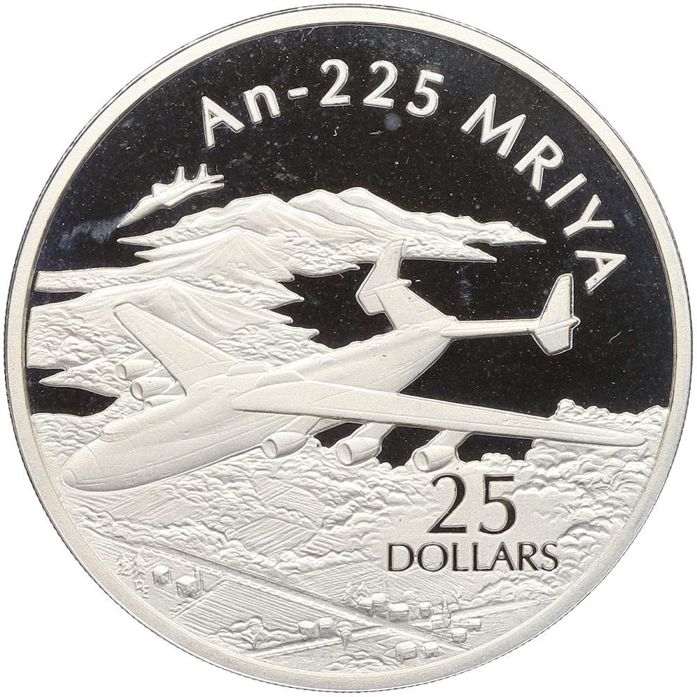 25 долларов 2003 года Соломоновы острова «Самолеты — Ан-225 Мрия» — Фото №1