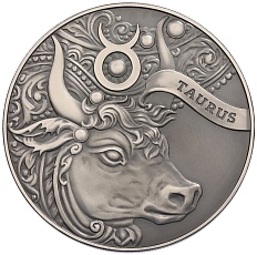 1 рубль 2014 года Белоруссия «Знаки зодиака — Телец» — Фото №1