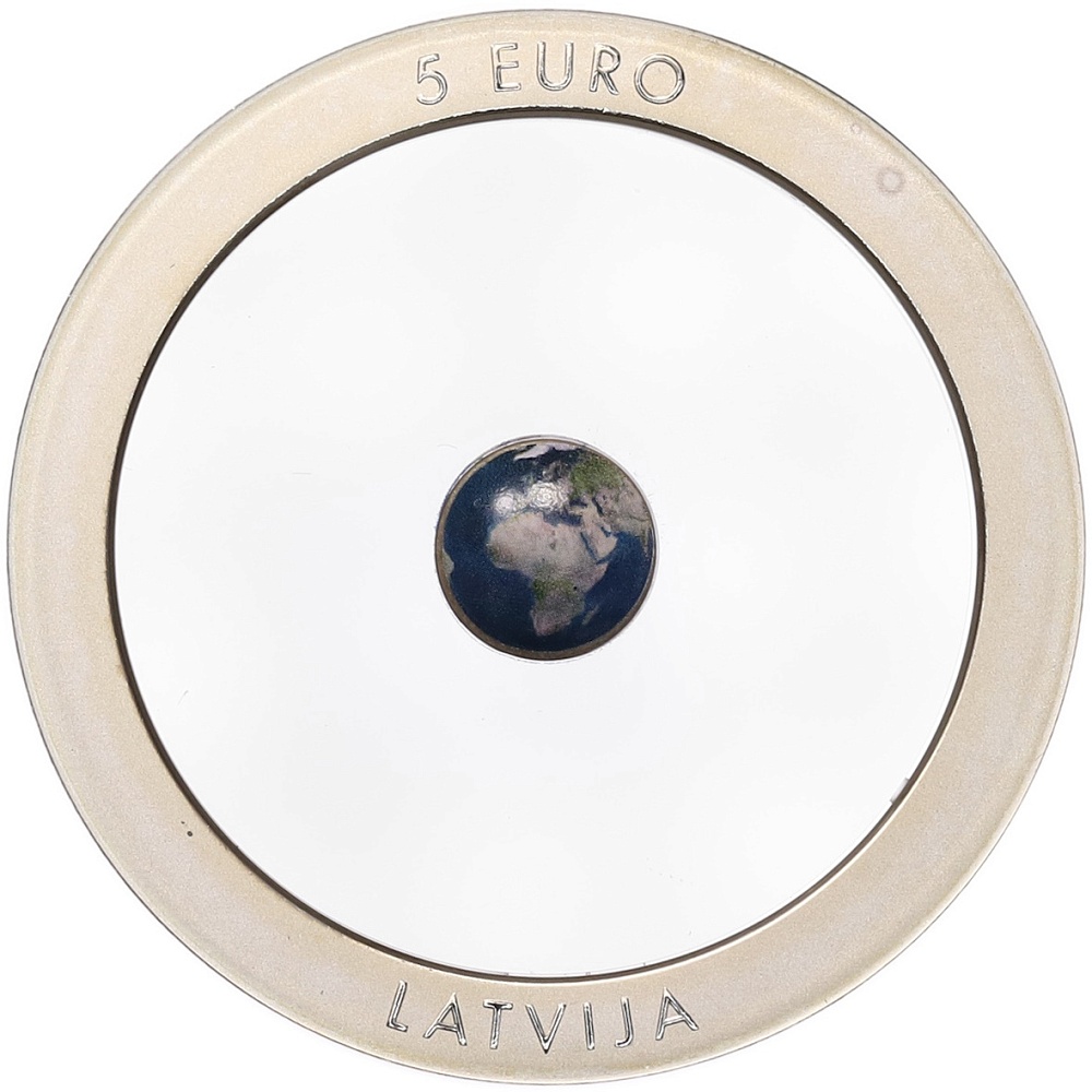 5 евро 2016 года Латвия «Земля» — Фото №1