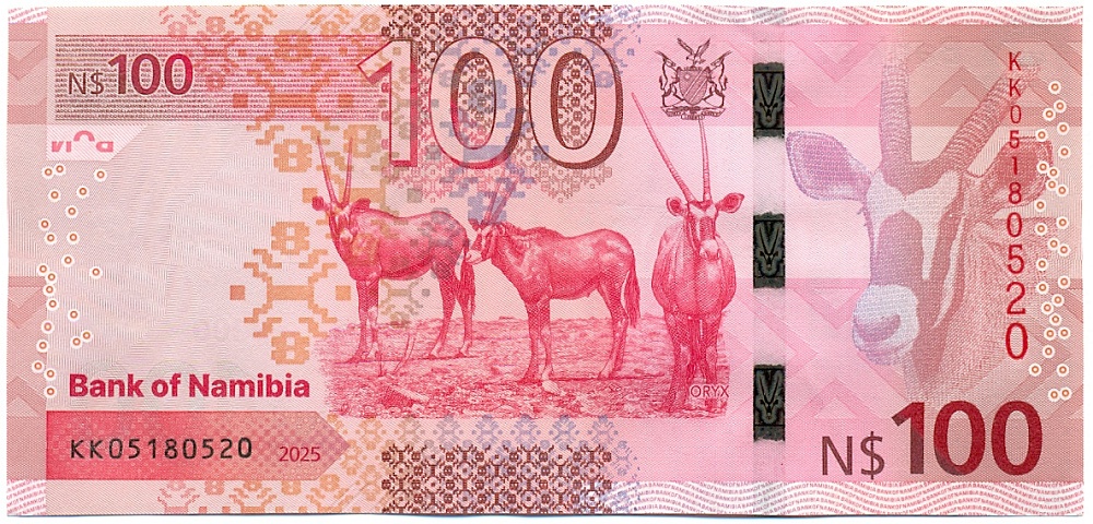 100 долларов 2025 года Намибия — Фото №2