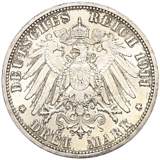 3 марки 1911 года А Германия (Шаумбург-Липпе) — Фото №2