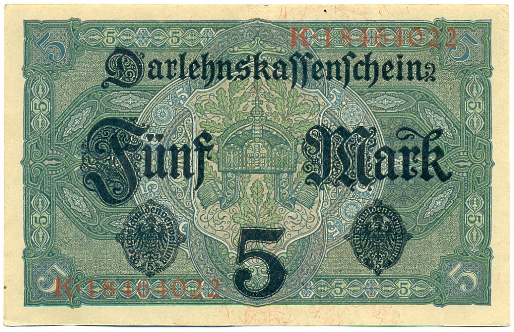 5 марок 1917 года Германия — Фото №2