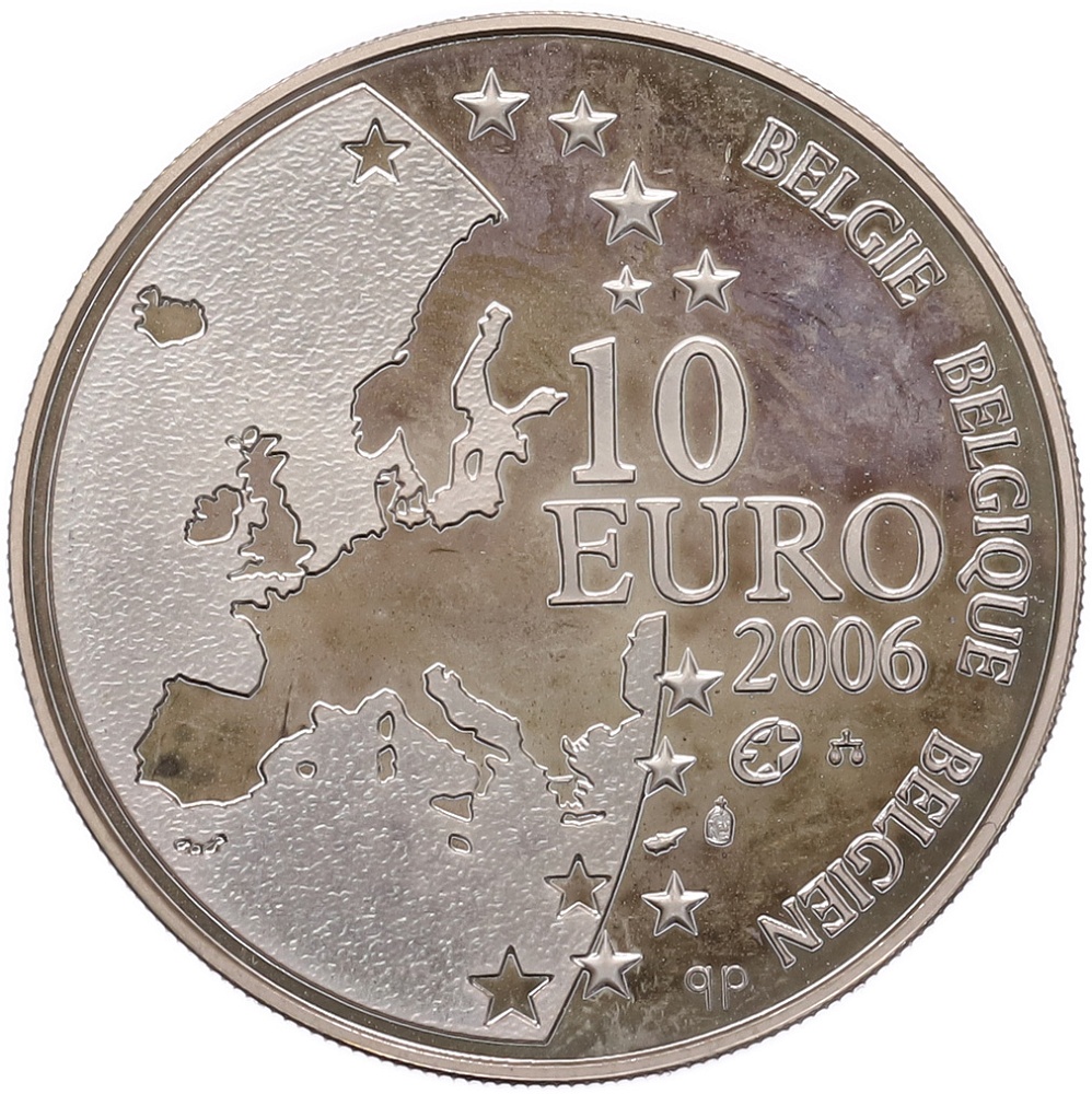 10 евро 2006 года Бельгия «400 лет со дня смерти Юста Липсия» — Фото №2
