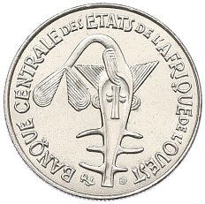 50 франков 1995 года Западно-Африканский валютный союз — Фото №2
