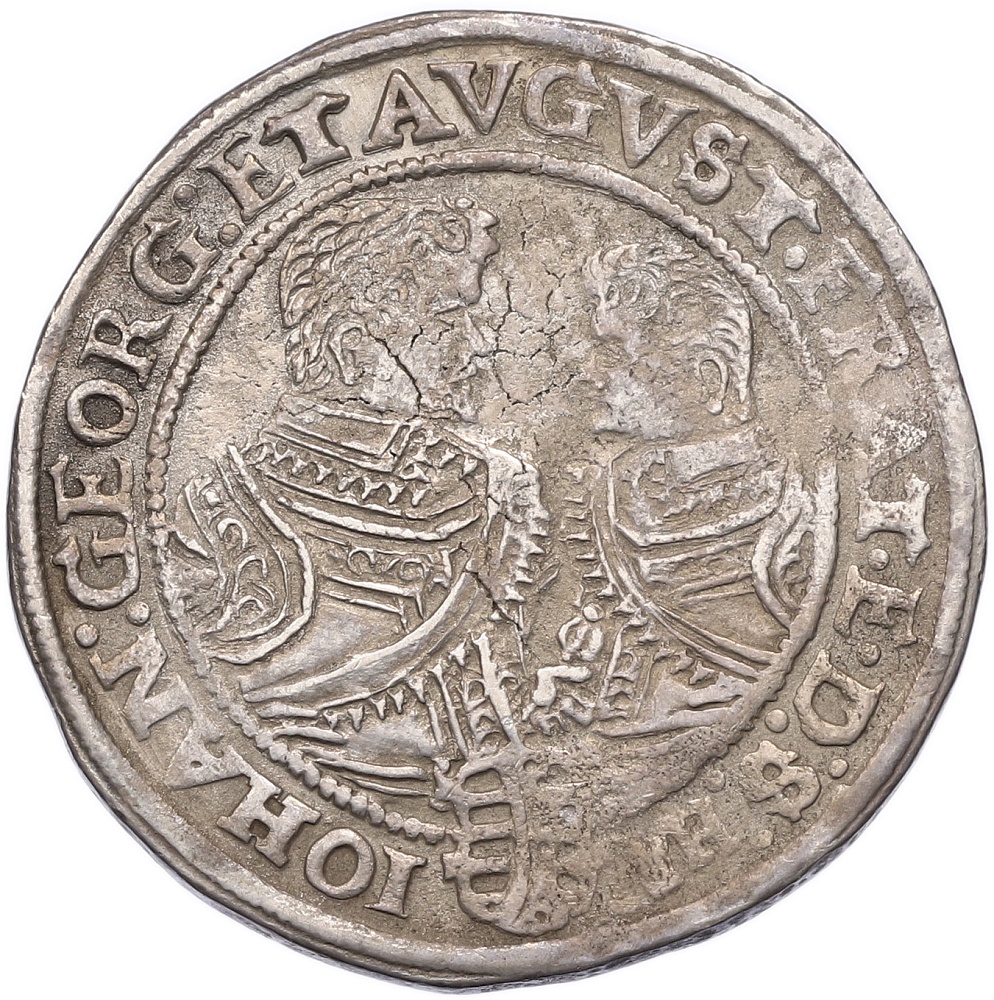 1 талер 1609 года Саксония «Талер трех братьев» — Фото №2