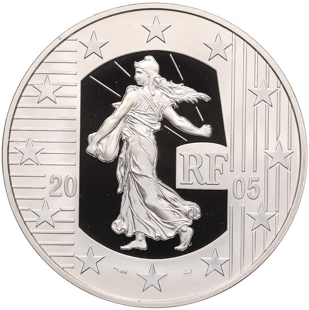 1 1/2 евро 2005 года Франция «100 лет секуляризму во Франции» — Фото №2