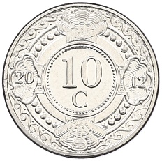 10 центов 2012 года Нидерландские Антильские острова — Фото №1
