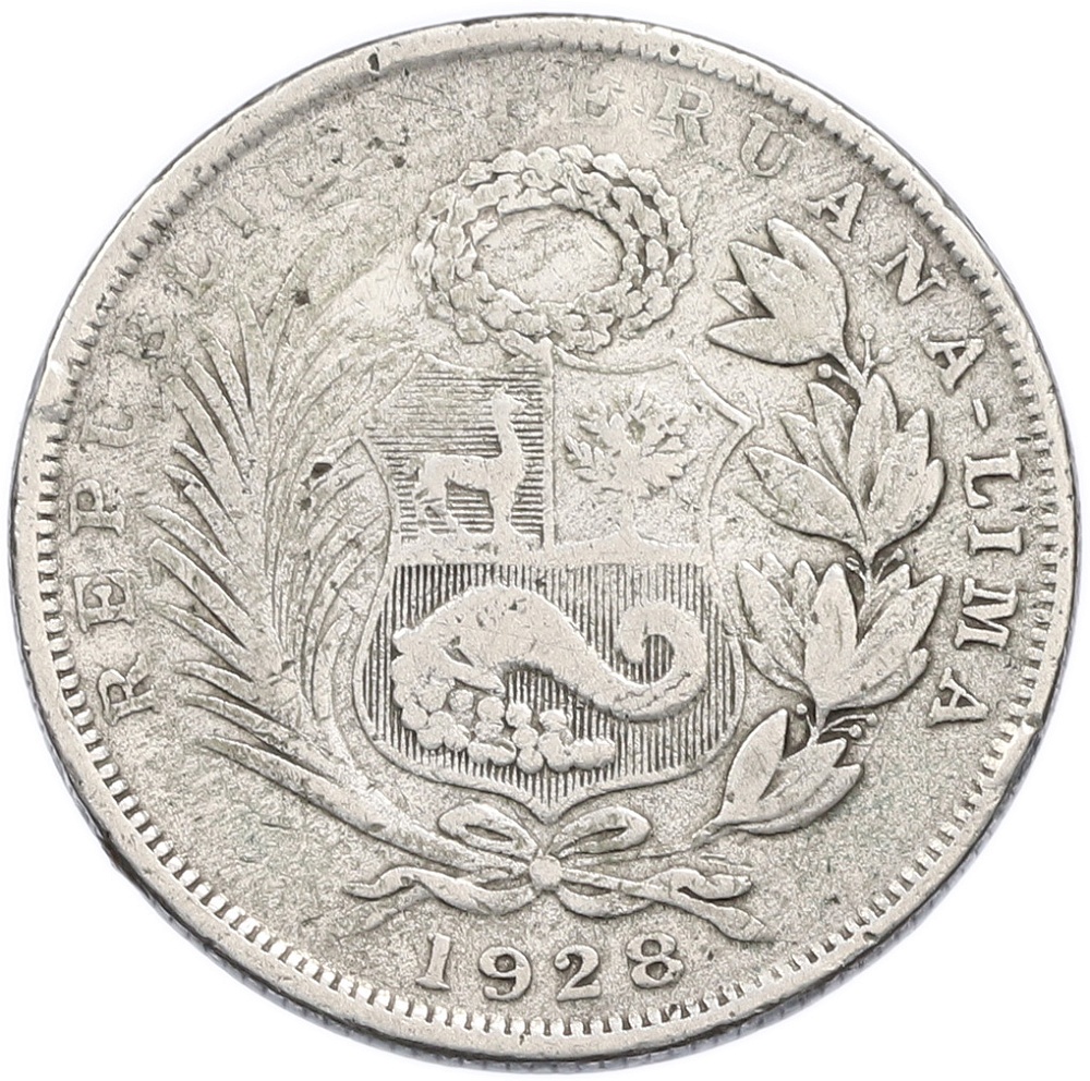 1/2 соля 1928 года Перу — Фото №1