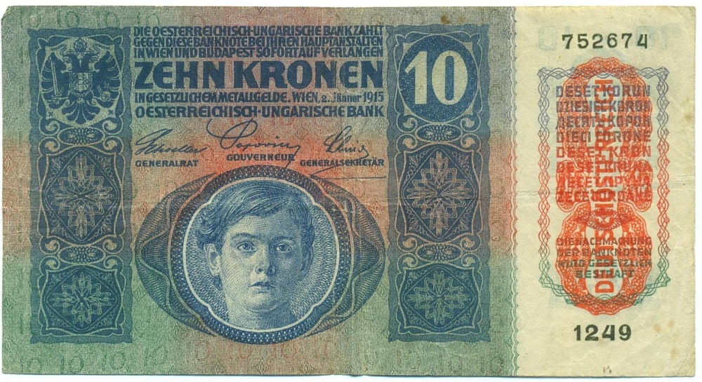 10 крон 1915 года Австро-Венгрия — Фото №1