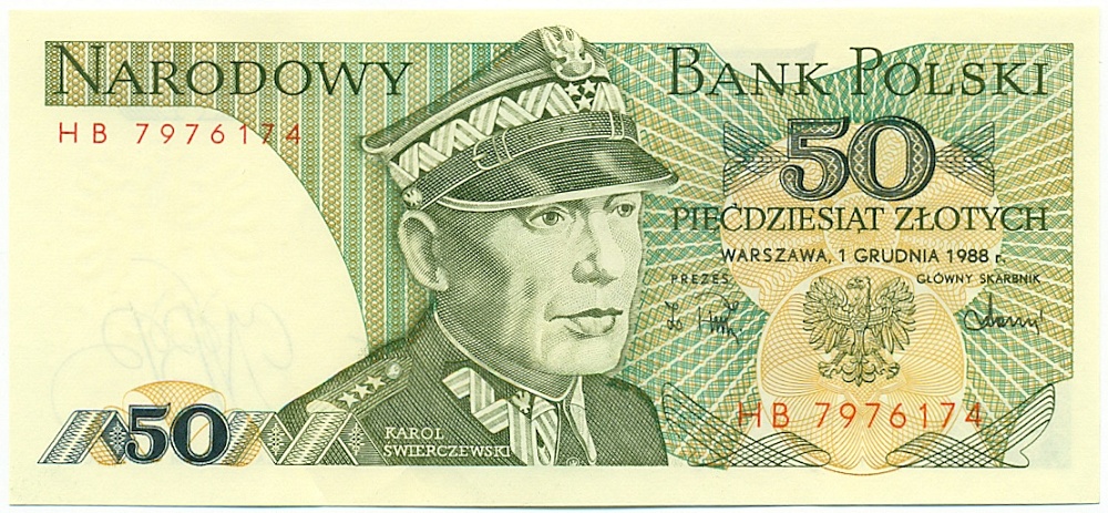 50 злотых 1988 года Польша — Фото №1