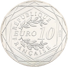 10 евро 2018 года Франция «Микки Маус и Франция — Нотр-Дам-де-Пари» — Фото №2