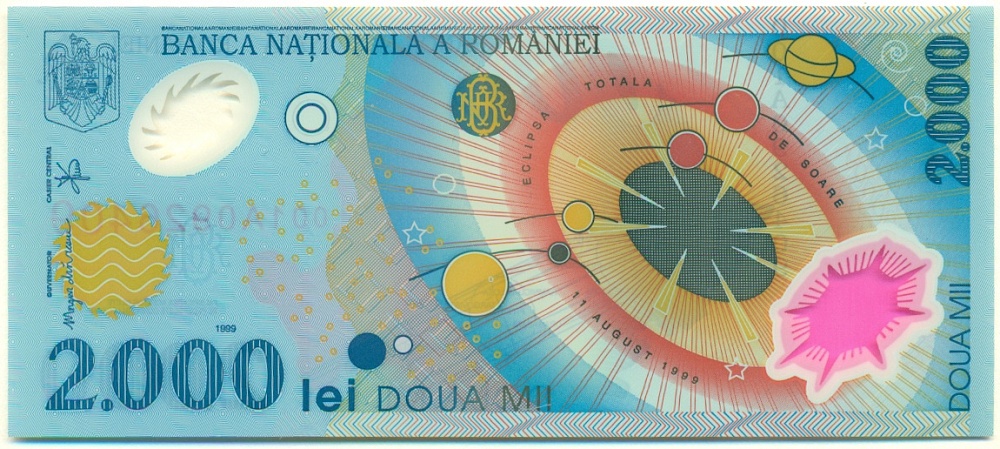 2000 лей 1999 года Румыния — Фото №1