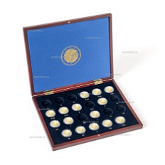 Футляр на 23 монеты номиналом 2 евро VOLTERRA UNO Erasmus 2022, LEUCHTTURM, 365454 — Фото №1