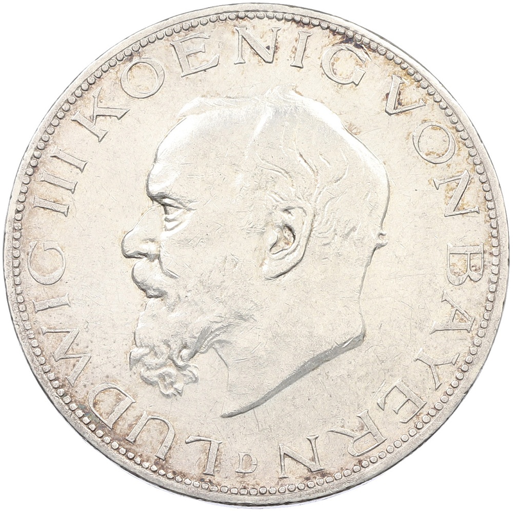 5 марок 1914 года Германия (Бавария) — Фото №1