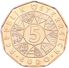 5 евро 2023 года Австрия «Пчелиный танец» — Фото №2