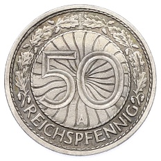 50 рейхспфеннигов 1928 года A Германия — Фото №2