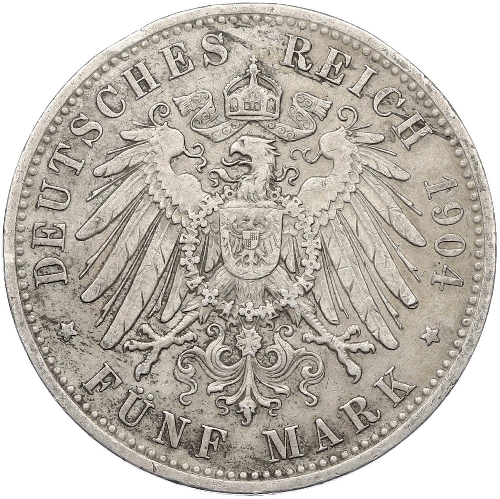 5 марок 1904 года Германия (Бавария) — Фото №2