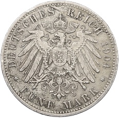 5 марок 1904 года Германия (Бавария) — Фото №2