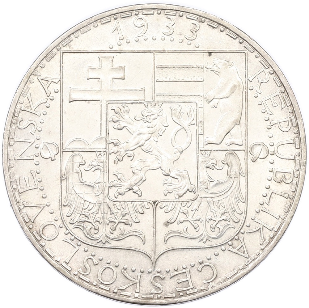 20 крон 1933 года Чехословакия — Фото №2