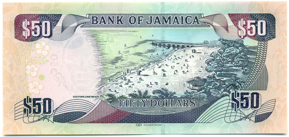 50 долларов 2020 года Ямайка — Фото №2
