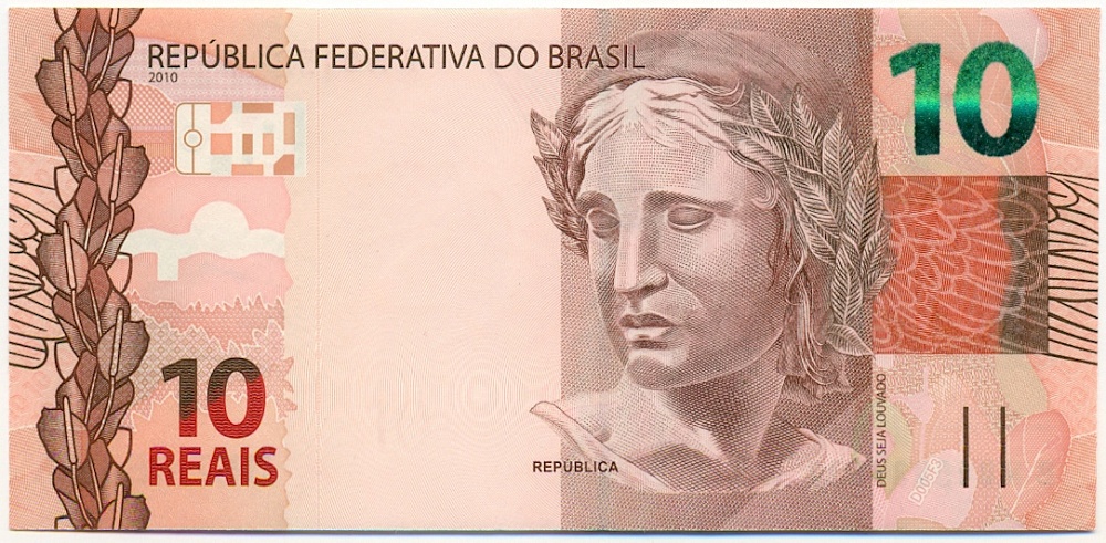 10 реалов 2010 года Бразилия — Фото №1