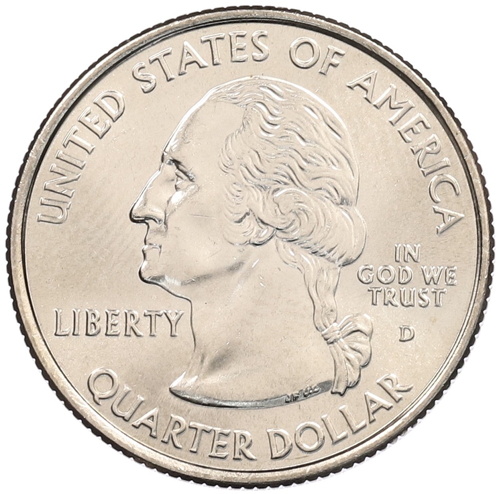 1/4 доллара (25 центов) 2002 года D США «Штаты и территории — Луизиана» — Фото №2
