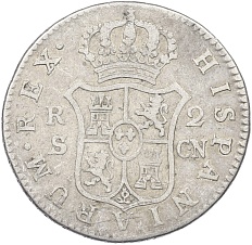 2 реала 1801 года Испания — Фото №2